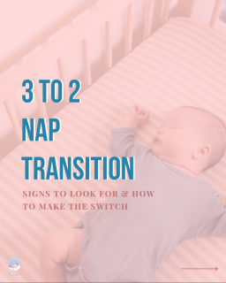 🌟3 to 2 Nap Transition 

Signs They’re Ready

✨Your baby was a super star napper, but nap lengths are getting shorter.

✨Your baby takes longer to fall asleep or has been able to stay awake longer between naps.

✨There’s not enough time in the day to fit nap 3 in without bedtime getting pushed back super late.

✨Some days your baby ends up fighting the 3rd nap and earlier bedtime is easier than squeezing that 3rd nap in.

How to Make the Switch

✨This transition usually happens between 6-8 months. Baby should be showing these signs consistently for at least 2 weeks.

✨Full adjustment can take between 2-4 weeks and your baby may seem tired at their usual time.

✨Avoid car naps and stroller rides before the first nap of the day. A catnap before bedtime may be needed at the beginning.

✨Be prepared to move bedtime earlier during the transition.

1️⃣Start by moving the first 2 naps later by 30 minutes allowing your baby to sleep as long as they want. This will help remove the third nap.

2️⃣The goal is that each nap is 1.5 hours. Plan on moving bedtime earlier during this transition depending on how long your baby sleeps for these 2 naps.

3️⃣If the nap is under an hour, give your baby time to fall back to sleep, don’t just call the nap over.

4️⃣If your baby is an early riser, you may need to push Nap 1 back later (9:00 AM at the earliest). If this is an hour difference do this gradually (30 minutes every 3 days).

5️⃣If baby is having a tough time lengthening naps, you can still offer a short catnap before bedtime and then adjust accordingly. Avoid overtiredness!

✨In general, awake windows lengthen to 2.5-3.5 hours and your baby follows more of a set schedule.

Final Tips

✨Your baby may experience some difficulties during this transition, which is normal, the schedule should regulate after 2 weeks

✨Once you decide to make the switch, don’t go back to always offering nap 3, earlier bedtime is the better option

✨Bedtime needs to be earlier to help with this nap transition, 6:30/7:00 pm is the time I recommend, can be pushed back once the transition is complete and naps lengthen

Did this post help? Questions? Like, Comment, Share & Save this post!