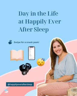 Day in the Life at Happily Ever After Sleep 

6:30 AM: Just getting home from work! ☀️

Did you know I’m also a Postpartum Doula? Most nights I’m working overnight with newborns, helping parents get more sleep. 😴 

I also spend some time from 6:30-8:00 AM checking sleep logs first thing in the morning to see how all of my babies slept!

8:15 AM: Dropping off my youngest to school. My oldest is in Middle School so she is already at school by this time! 🏫 

9:00-10:00 AM: My dedicated me time at the gym. I love boxing and it keeps my sane! I go 4-5x a week! 🥊 

10:30 AM: Ready to tackle my day. I check in with clients, look at sleep logs and take new client calls. I also spend some time on social media and send out emails. 💻 

3:30 PM: Both of my kids are home from school. I unpack their lunch boxes and help with homework then figure out what’s for dinner! 🍲 

6:00 PM: Relaxing in my big comfy chair with a book after dinner and before bedtime. 📕 

I love seeing all the notifications that my babies are going to sleep! 😴 

8:00 PM: My girls are both in bed by 8:00 PM every night! I make sure to tuck them in before I go to work. I’m a little more lenient on non school nights, but I know they need their sleep! 🌙 

I hope you enjoyed this sneak peek into my day to day!

Want more helpful tips on baby & toddler sleep? Follow me @happilyeveraftersleep